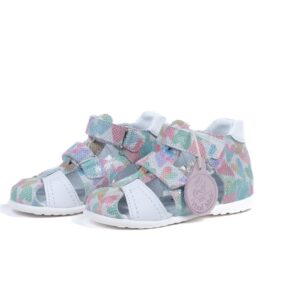 Multi-Color leather Closed Toe with 2 Adjustable Straps Orthopedic